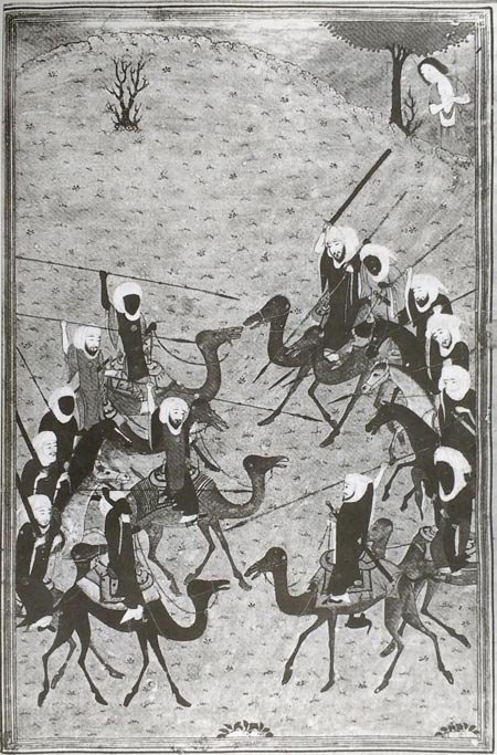 Ilustração do ensaio "A diaspora africana" na coleção da UNESCO - Batalha entre clãs